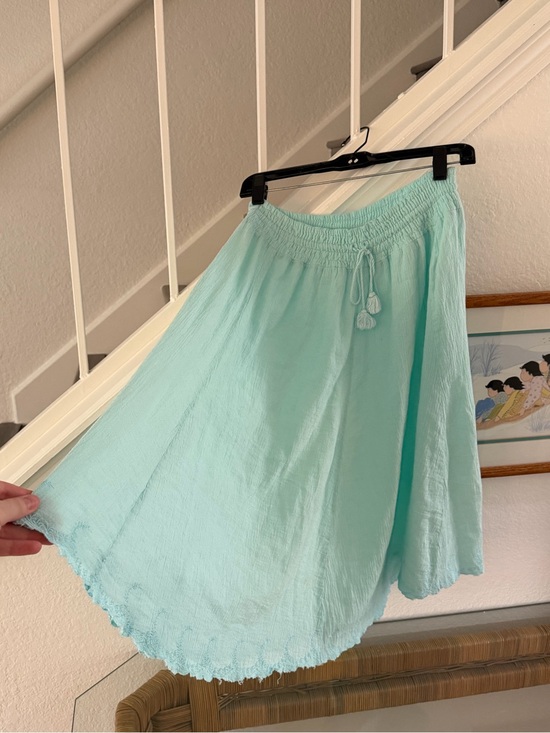 J. Crew Dresses & Skirts - J Crew Mint/Light Turquoise Women’s Midi Cotton Gauze Skirt